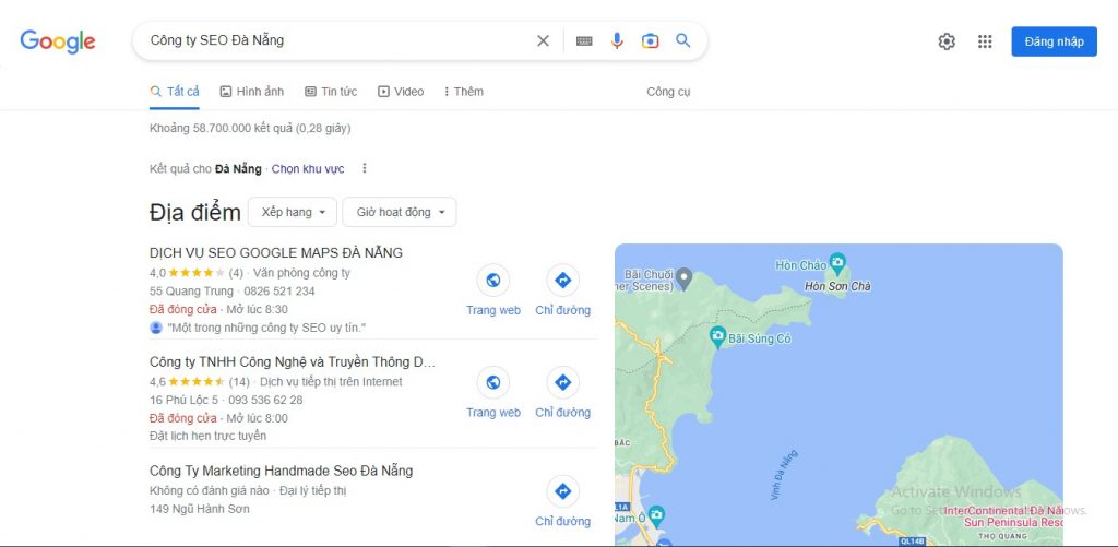 Công ty SEO Đà Nẵng - SEO map