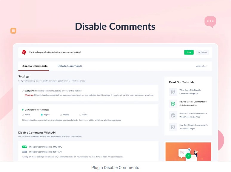 Disable Comments