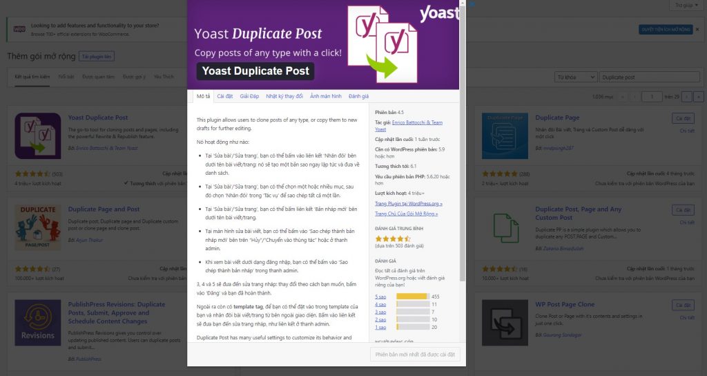 Duplicate post trong wordpress