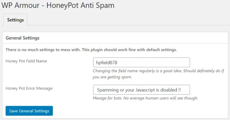 Plugin chống spam WP Armour