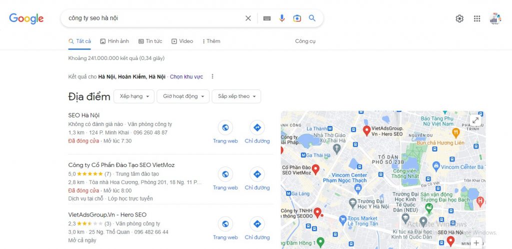 SEO map - công ty seo hà nội