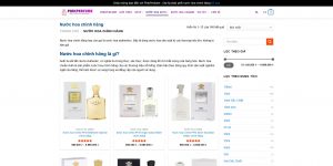 thiết kế web nước hoa pinkperfume.net