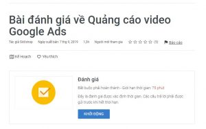 Bài đánh giá về Quảng cáo video Google Ads