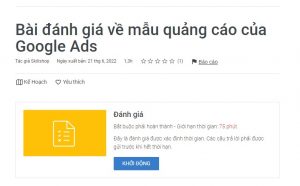 Bài đánh giá về mẫu quảng cáo của Google Ads