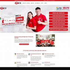 Thiết kế website trung tâm ngoại ngữ