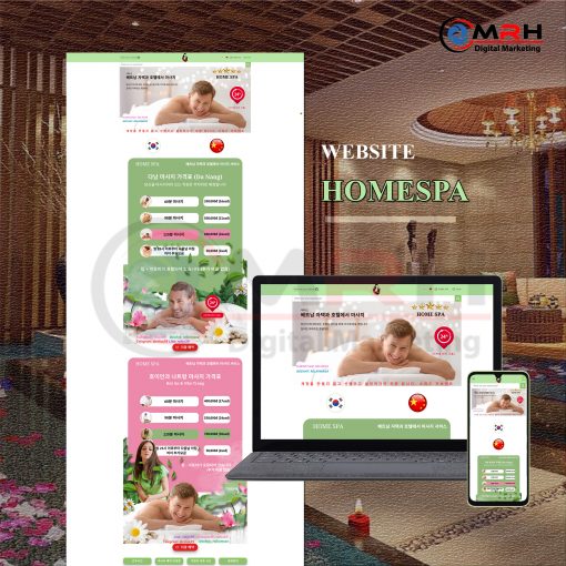 Thiết kế website SPA - Massage tại nhà